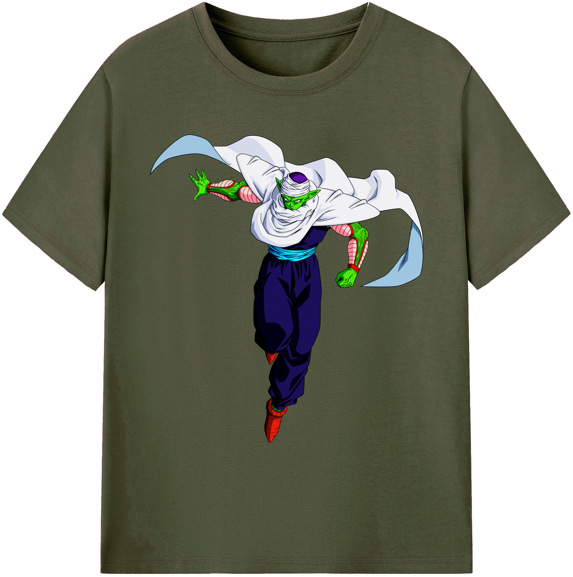 （画像用） ドラゴンボール ピッコロ DRAGON BALL Piccolo 綿100％ メンズ半袖Tシャツ｜肌触りやわらか＆通気性